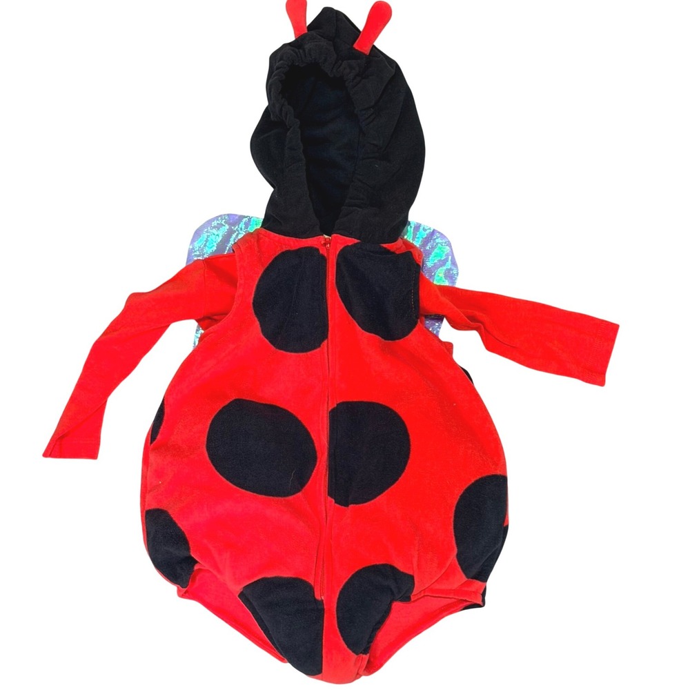 Carter's Ladybug Halloween Costume Baby Girl 6-9M Red Black Polka Dot 2pc Set